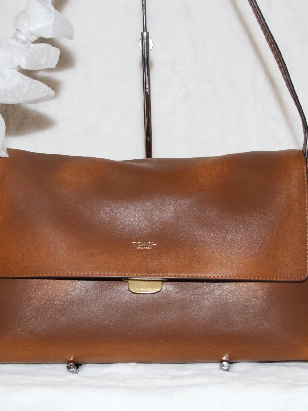 NWT COACH Chelsea Shoulder Bag 30 Loved Leather Purse Handbag Brown